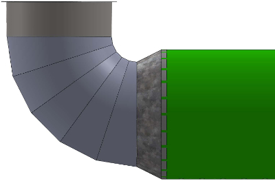 Elbow with Fab Duct